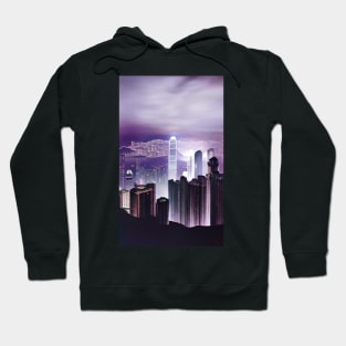 Hong Kong Night Skyline Hoodie